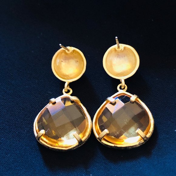 Michelle Albala 18K Gold Vermeil Citrine Earrings - Picture 4 of 5